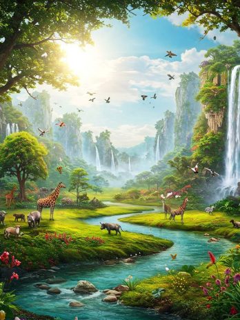 Lukisan Senandung Air Terjun